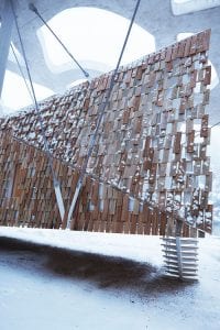 Suspended forest house