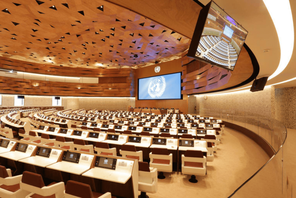 XIX Hall of the United Nations in Geneva - Peia Associates