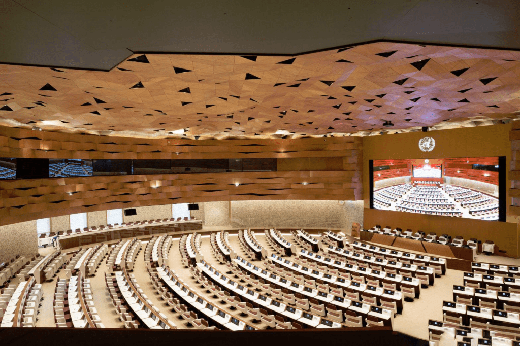 XIX Hall of the United Nations in Geneva - Peia Associates