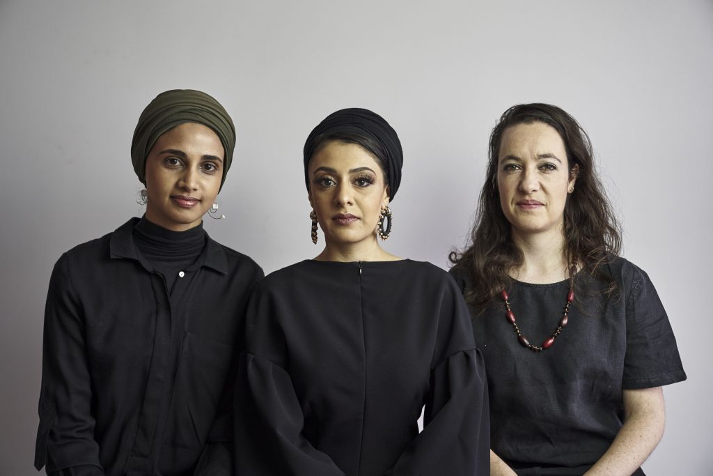 All three women of Counterspace, Sumayya Vally, Sarah de Villiers and Amina Kaskar - Scale Magazine