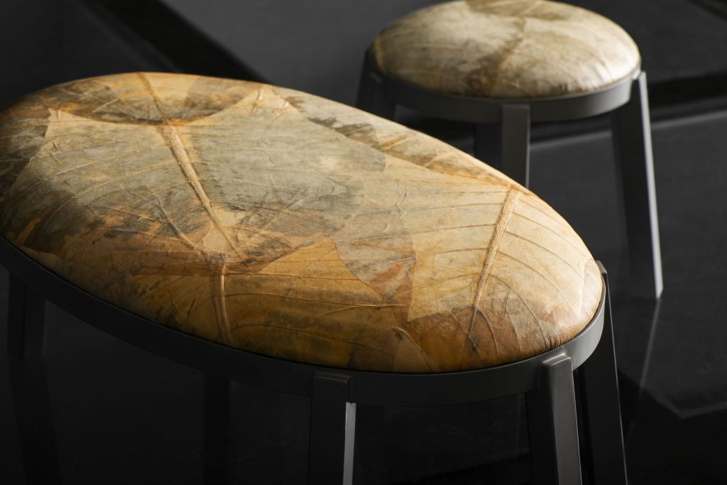 Autumn is the first collection of products in the world created with leaf fabric by two Brazilian designers Mauricio Noronha and Rodrigo Brenner from Furf Design Studio - Scale Magazine