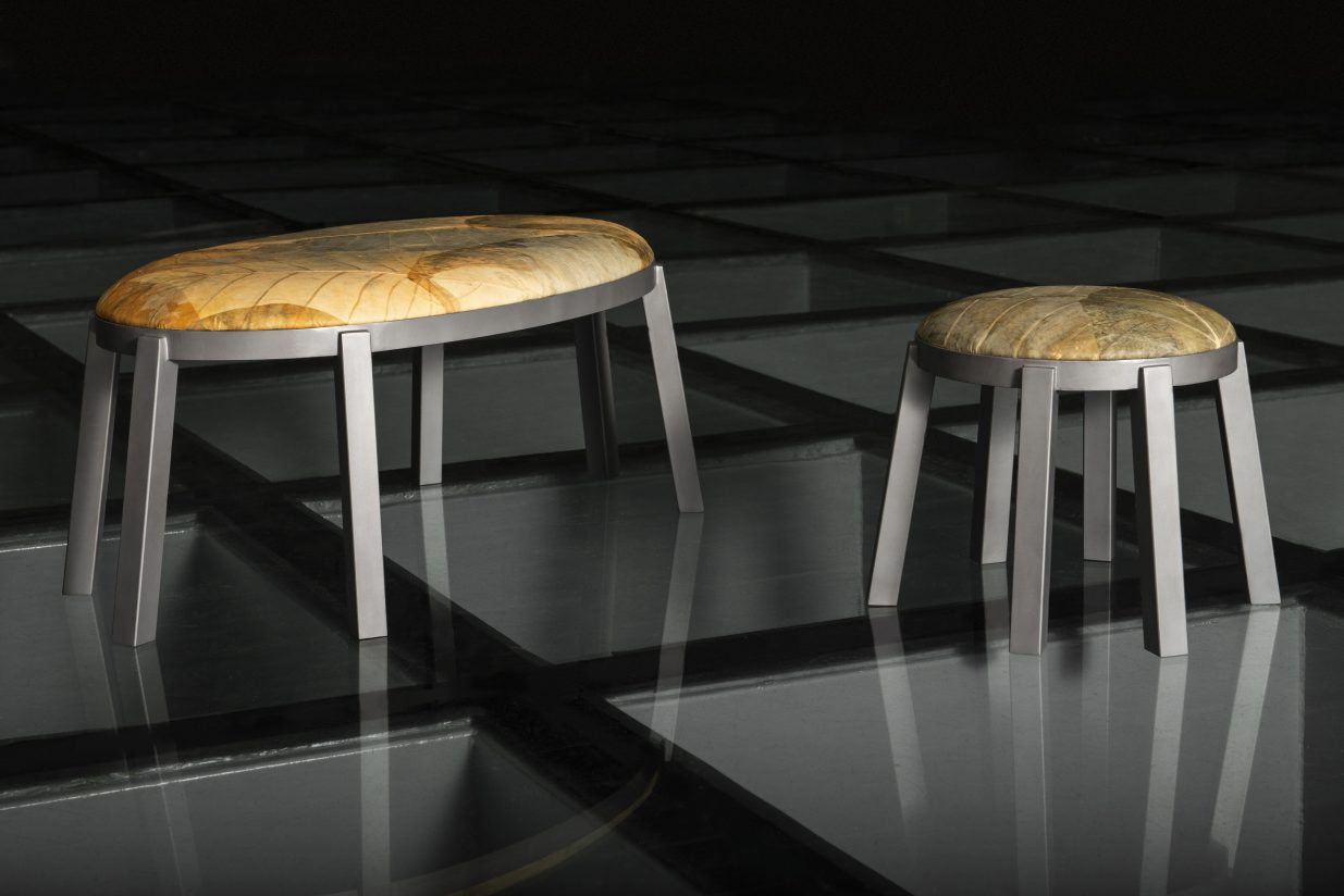 Autumn is the first collection of products in the world created with leaf fabric by two Brazilian designers Mauricio Noronha and Rodrigo Brenner from Furf Design Studio - Scale Magazine