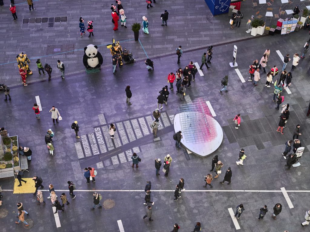 Heart Squared the winning entry in the 2020 Times Square Heart Design Competition - Scale Magazine