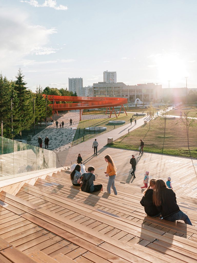 A fresh lease of life and culture has been planned by DROM on the main Azatlyk Square in the city of Naberezhnye Chelny an industrial city in west-central Russia - Scale Magazine