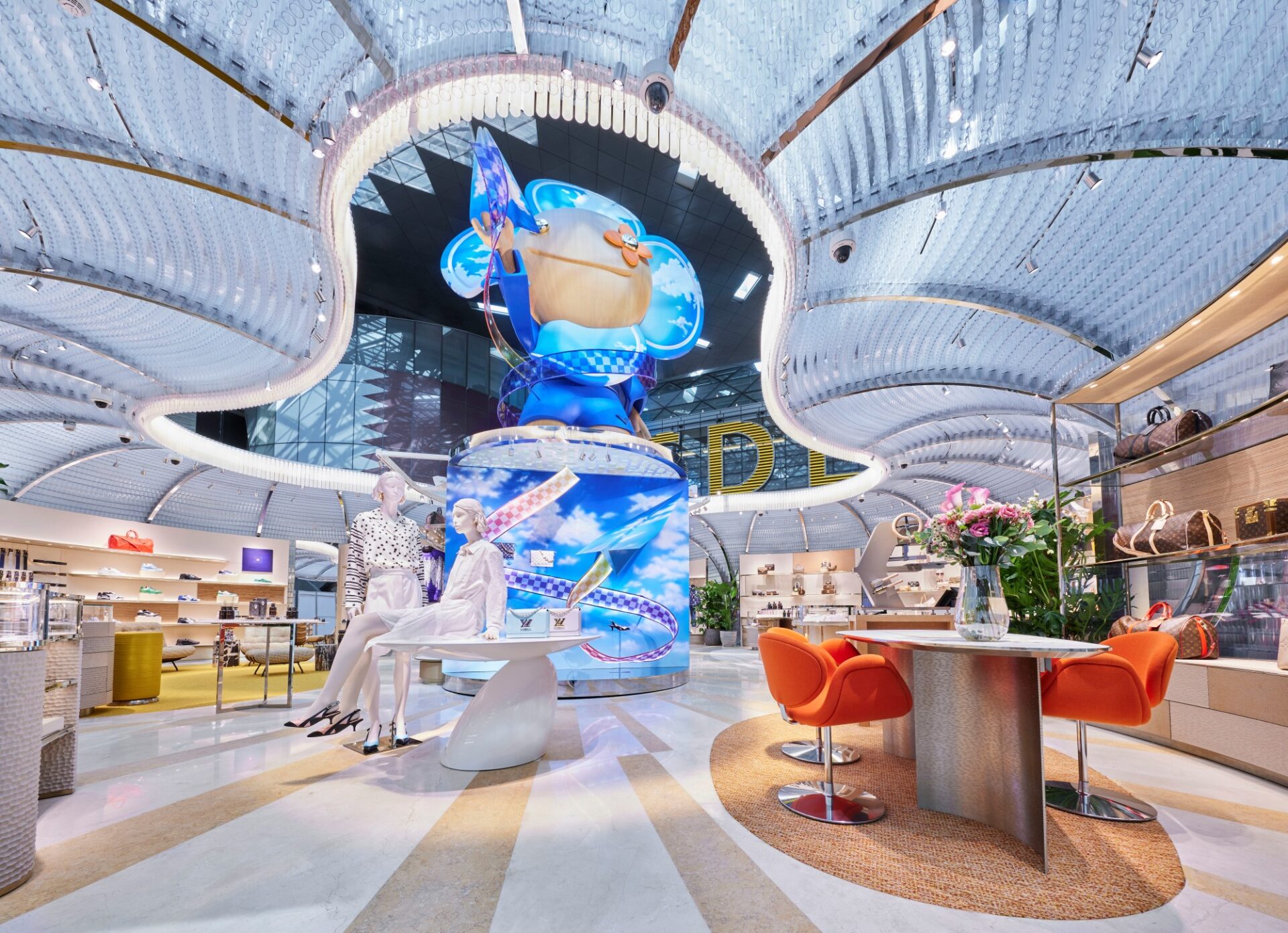 Louis Vuitton's first lounge in an airport has opened in Doha - Domus